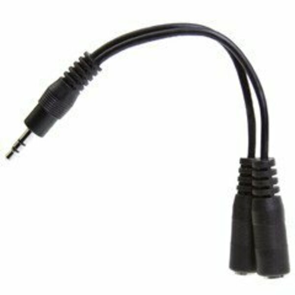 Swe-Tech 3C 3.5mm Stereo Y Cable, 3.5mm Stereo Male to Dual 3.5mm Stereo Female, 6 inch FWT30S1-35360